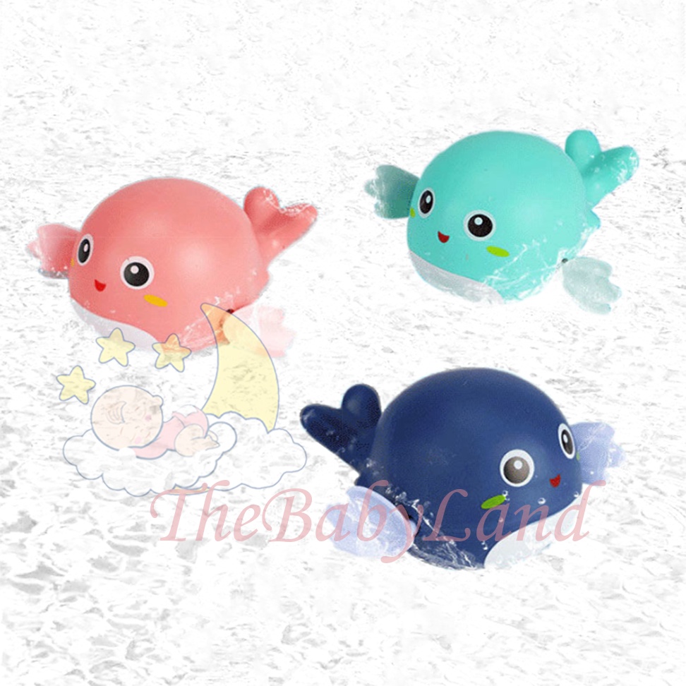 [1KG 27PCS] Babyland Mainan Mandi Anak Bentuk Dolphin Lucu Berenang Di Kolam Renang / Toy Turtle