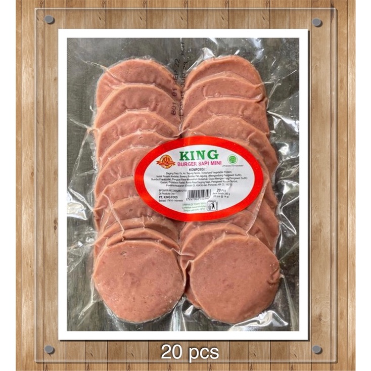 

King Food Burger Mini 275g 20 pcs