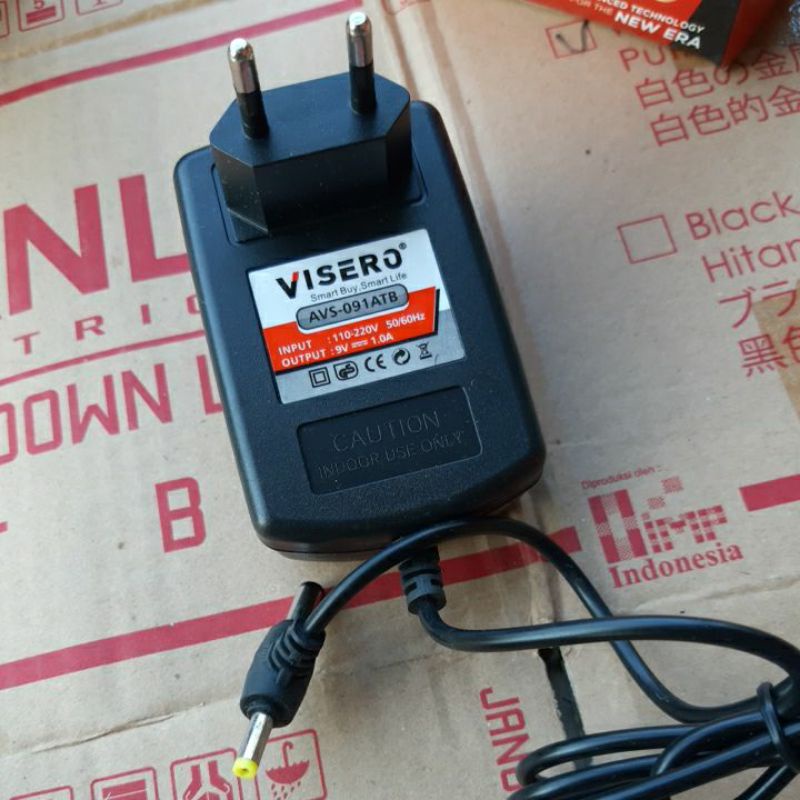 ADAPTOR 9V 1AMPER VISERO BAGUS