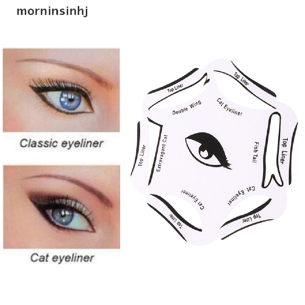 6 In 1 Cetakan Eyeliner Model Mata Kucing Smoky