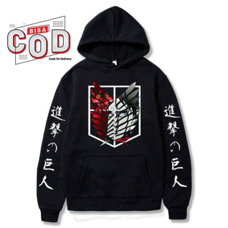 JDI  {{  Jaket Anime AOT-ATTACK ON TITAN SHINGEKI NO KYOJIN/ALFALAHCLOTH