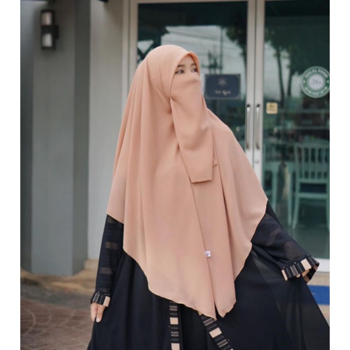 Jilbab Instan syari segi empat instan langsung pakai free cadar
