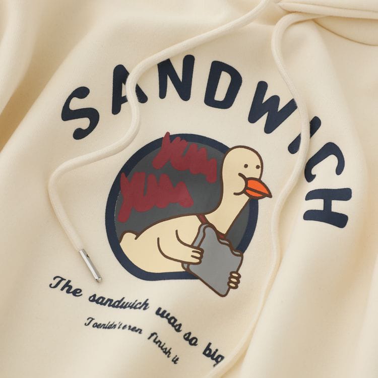 HOODIE SANDWICH DUCK HOODIE UNISEX TEBAL / HOODIE UNISEX