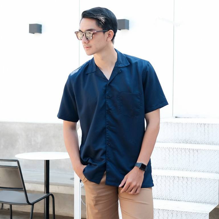 Mensfashionhouse Kemeja Pria Lengan Pendek Polos Reguler Fit Cowok Kasual Murah Kualitas Premium