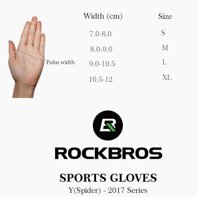 ROCKBROS S109GR Bike Glove Half Finger Sarung Tangan Sepeda