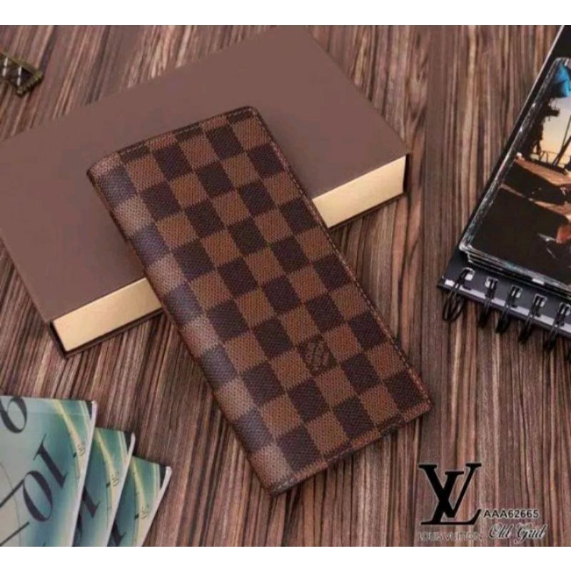 LV Dompet panjang wanita damier super