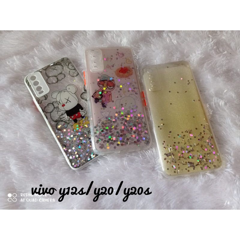 aero case glitter vivo y12s y20 y20i y20s