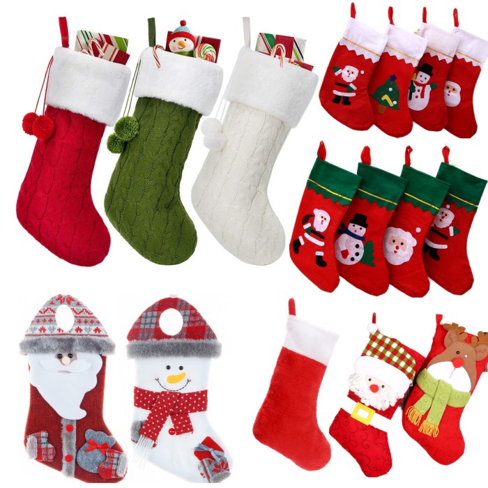 Kaos Kaki Natal Bulu Premium Tebal Christmas Socks Gift Kado Santa GROSIR