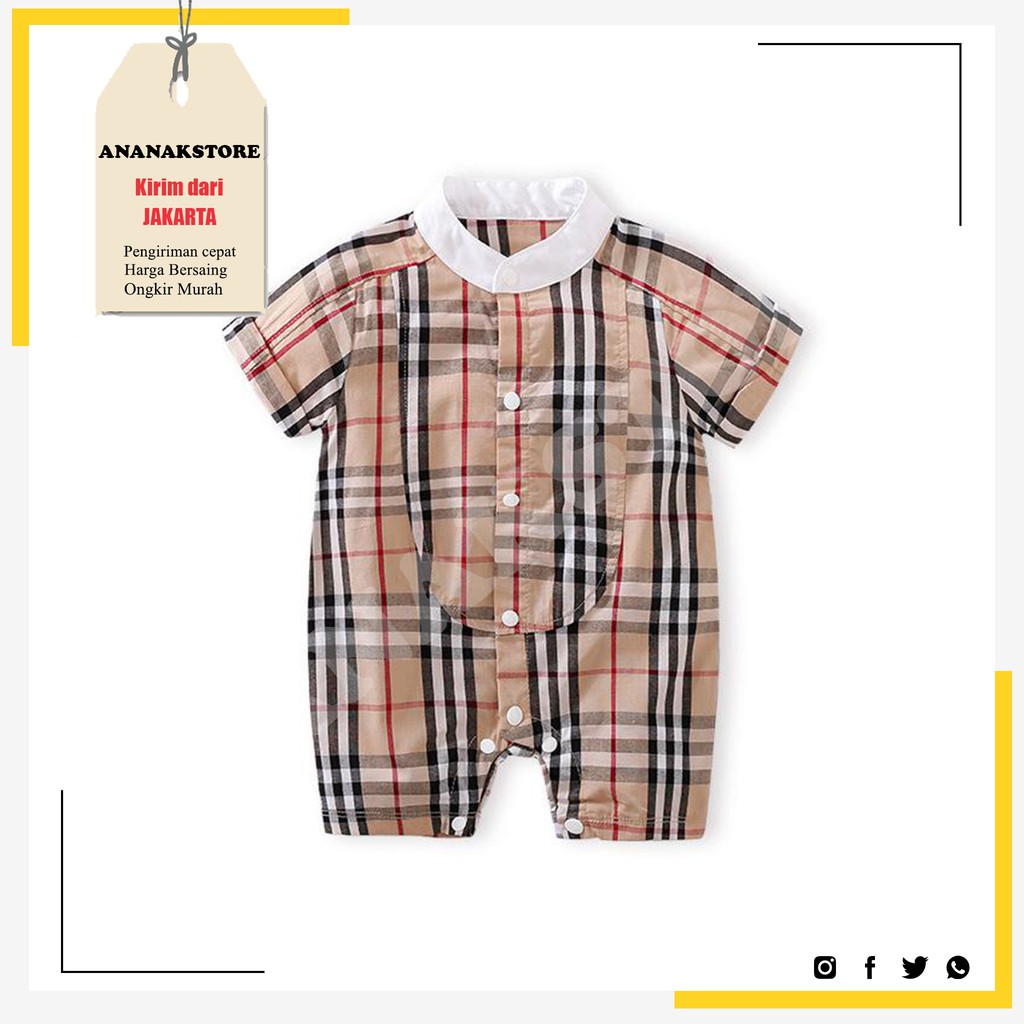 Baju Bayi Cowok Jumper Lengan Pendek import Korea BA 640 Baju Bayi Cowok Jumper Lengan Pendek import Korea BA 640