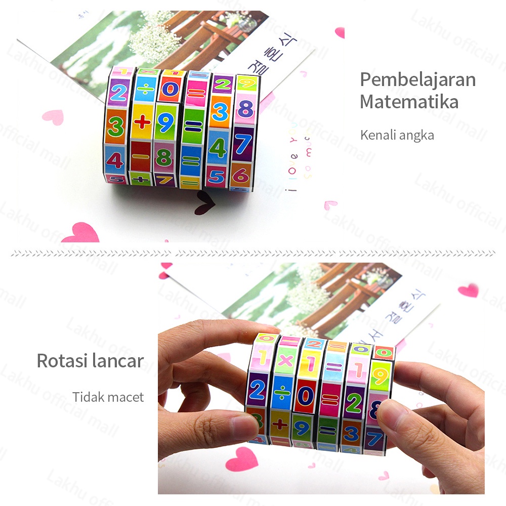 JCHO mainan edukasi anak Rubik Kubus digital /Kids Mathematics Numbers Magic Cube