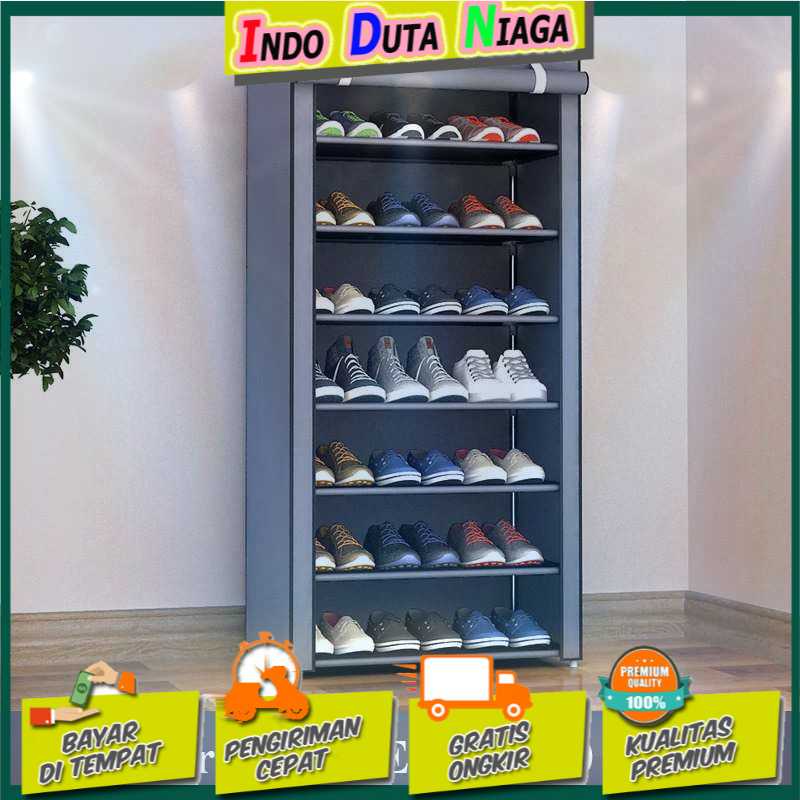 IDN MY HOME - BKZ Rak Sepatu Sandal Multilayer Shoe Rack Cloth Storage - F8/F10