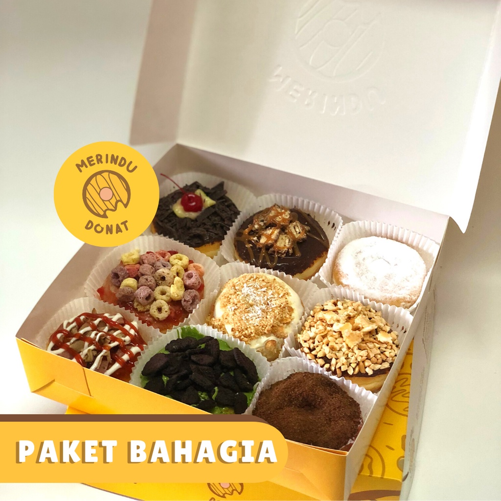 

Donat Premium Mix Paket Bahagia - Merindu Donat Surabaya