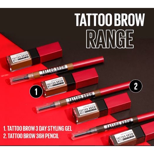 ☘️Yuri Kosmetik☘️ MAYBELLINE TATTOO BROW UP TO 3DAY STYLING GEL