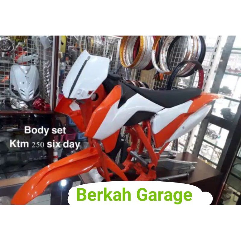 Paket Lengkap Rangka KTM 250 Six Day Sd 2017 Plus Body Full Set Tebal