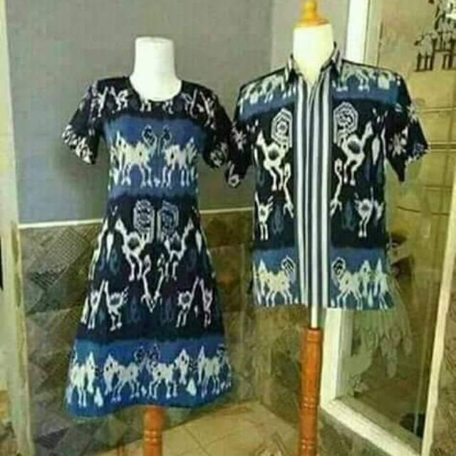 Setelan Couple Baju Tenun Jepara Motif Etnik Sumba Toraja Ntt Shopee Indonesia