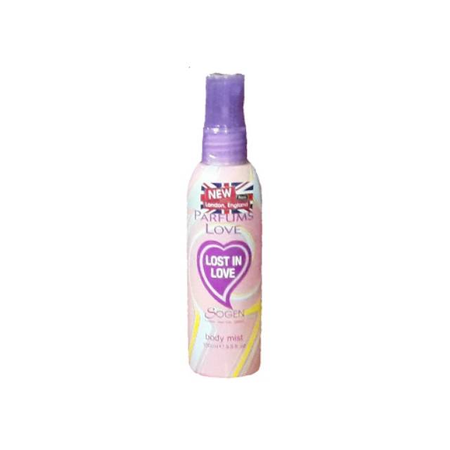 Sogen Body Mist Lose in love 100ml 100% Original BPOM