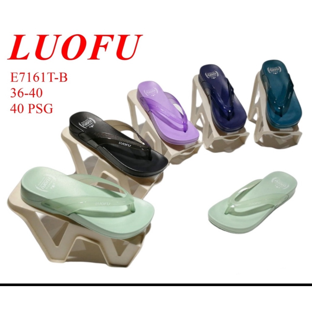 Sendal Karet Loufu Cewe E7161T-B