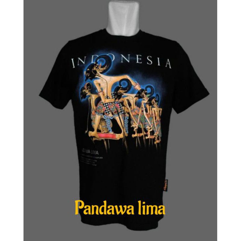 Kaos kirangan wayang /kaos wayang/ punokawan semar gareng petruk bagong/kaos kesenian/kaos wayang golek