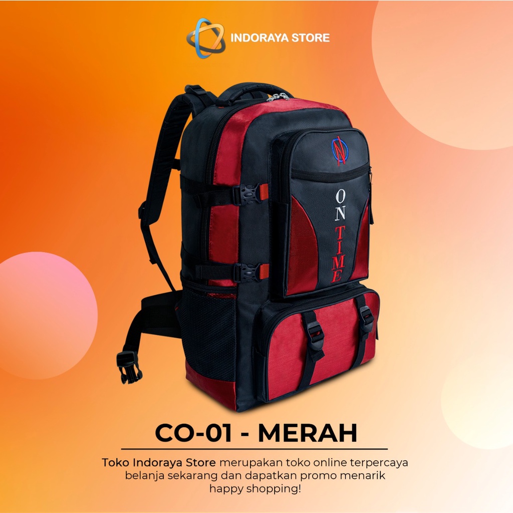 Tas Ransel Punggung Jumbo Pria Wanita Carrier 60L Original ONTIME