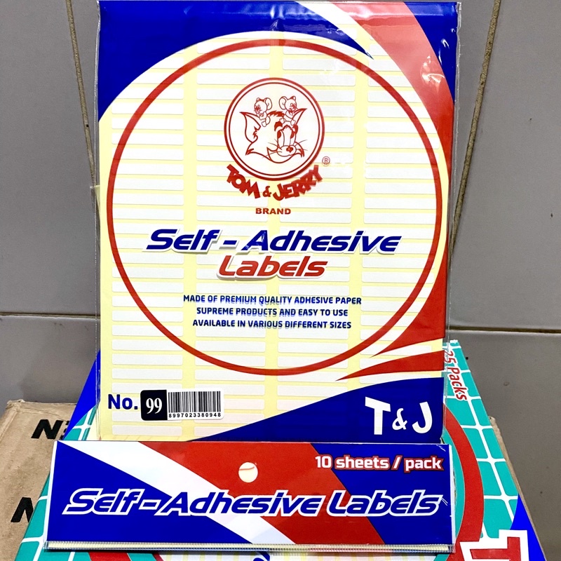 

CTShopID STICKER LABEL T&J 99 Untuk Penghapus / Pengganti Tip-Ex isi 10 Lembar ISI BANYAK MURAH