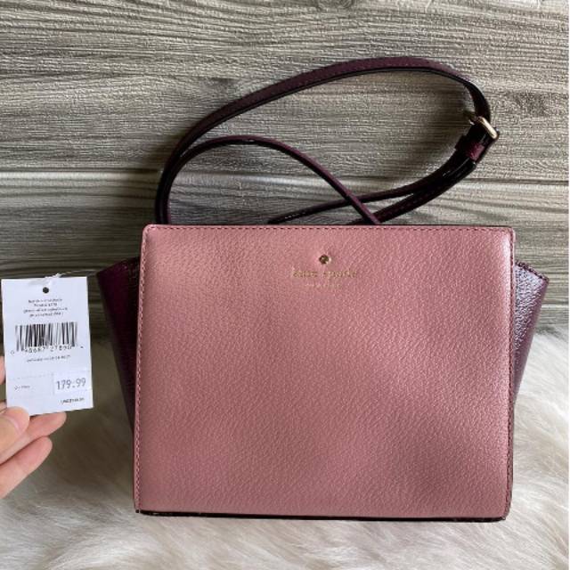 KATE SPADE KS Hayden Crossbody Bag Dusty Peony Pink Multi Original