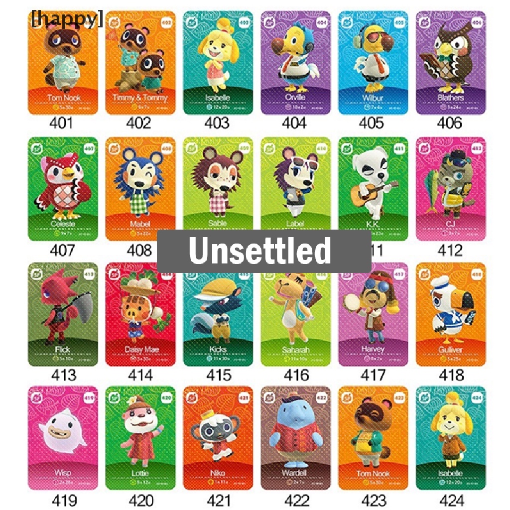 5 Kartu Desain Animal Crossing Amiibo Series # 401-448 Mint