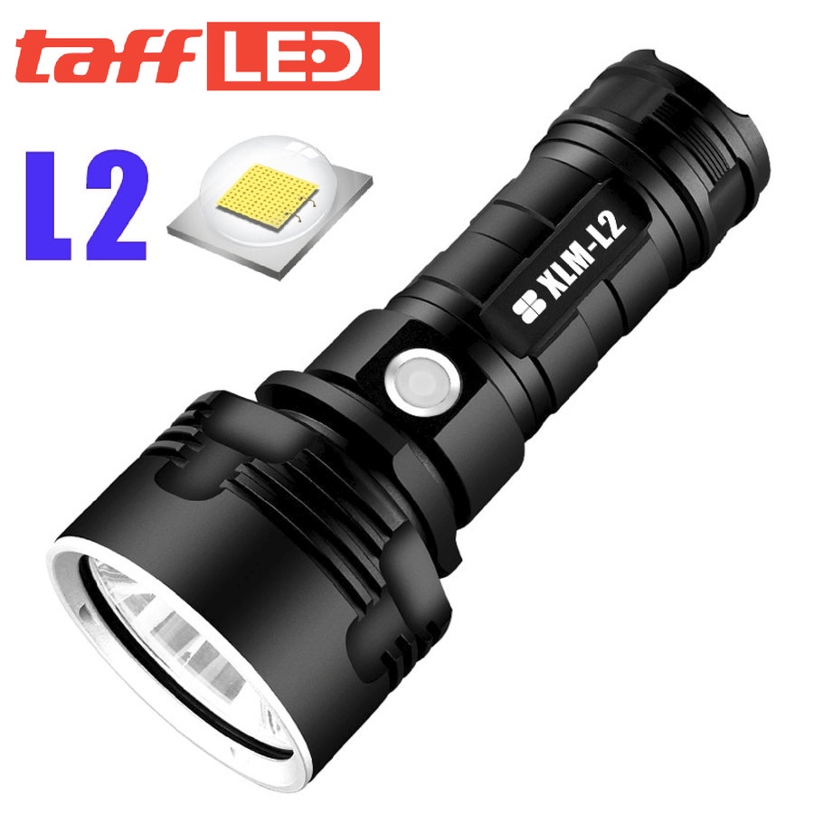 Senter LED USB Rechargeable L2 XHP50 25W 1000 Lumens - XLML2 - Black