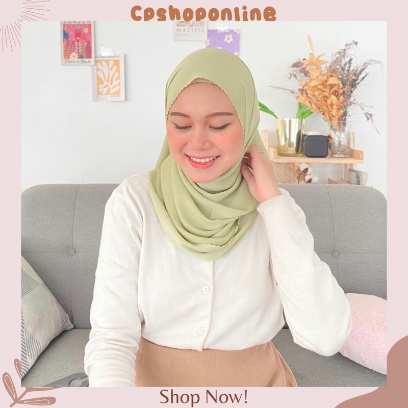 Pashmina silk crinkle Malaysia Premium ✨