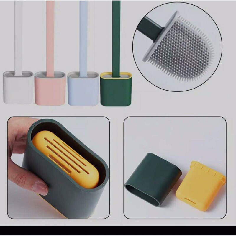 Sikat Pembersih Toilet Closet Silikon / Toilet Brush Closet Silicone