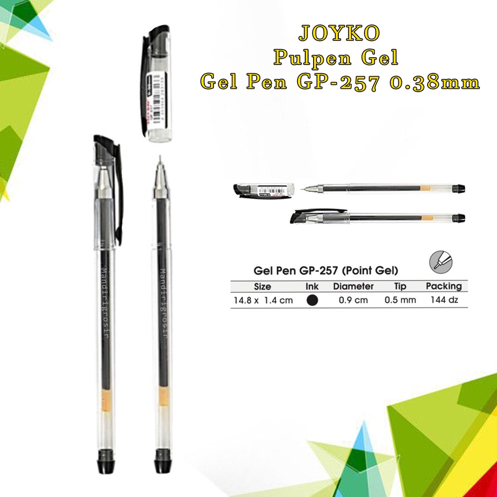 Ballpen Joyko * Joyko * Pulpen gel * Point gel * GP- 257 * 0.38 mm