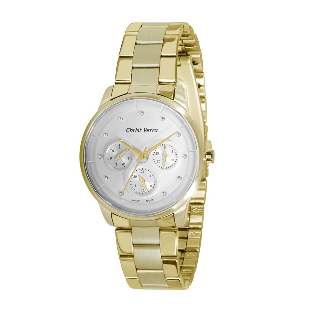 Jam Tangan Wanita Tali Rantai Christ Verra CV 21102L-12 SLV