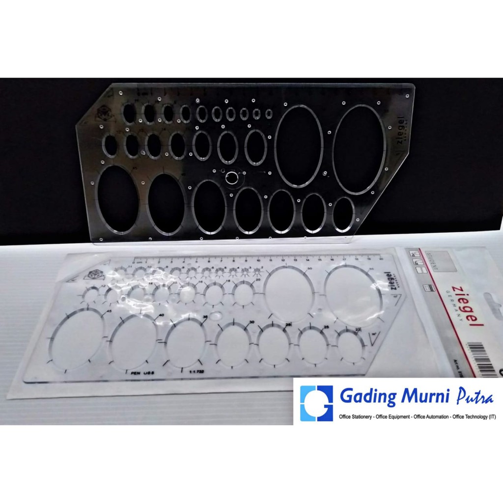 Template Elips / Mal oval | Ziegel Rotring 819220