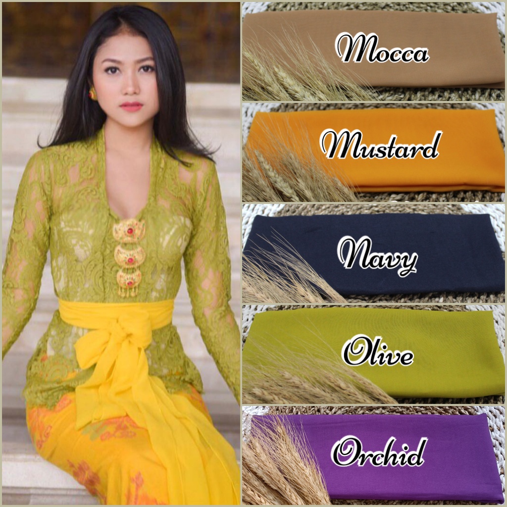 Selendang Sifon Hycon / Senteng 2.4m/ Selendang Bali / Selendang Kebaya (Part II)