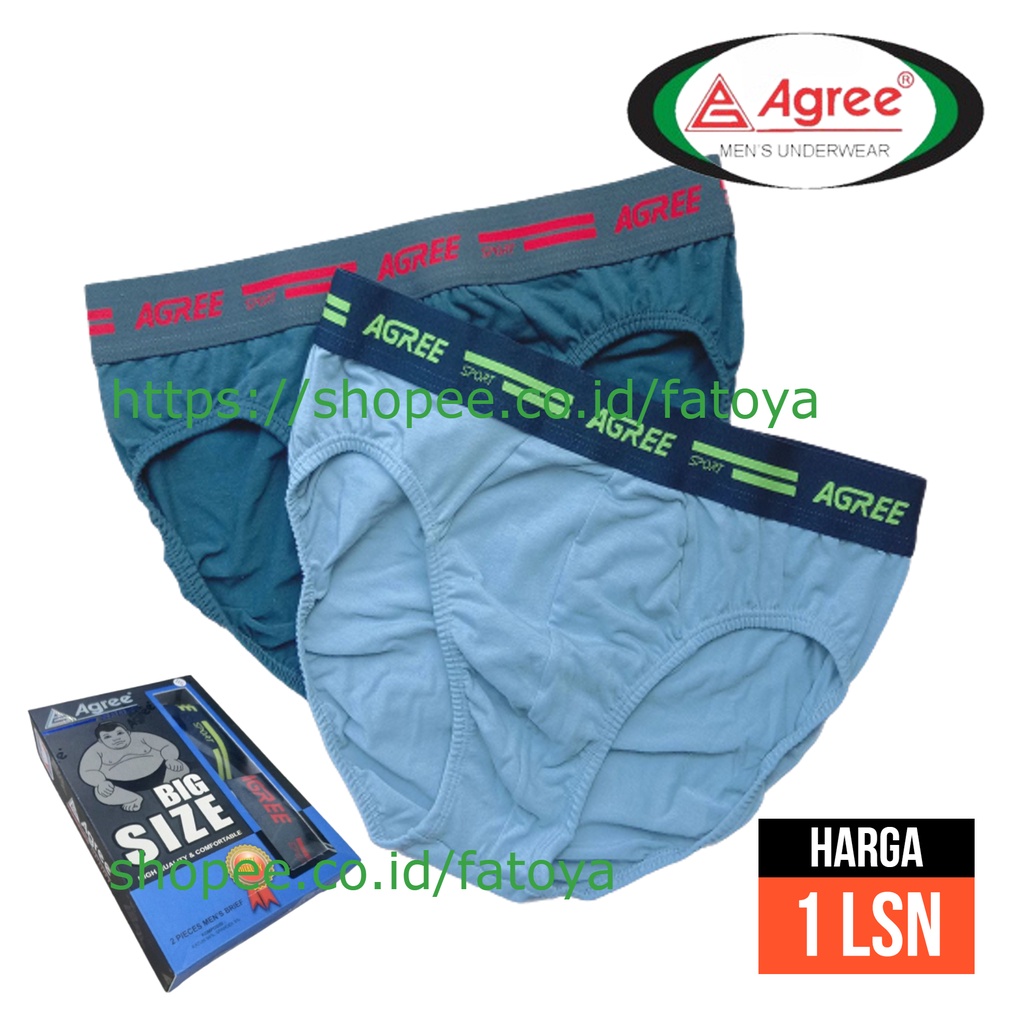 AGREE Celana Dalam Pria Besar Jumbo Big Size XXL - XXXXL // LUSIN