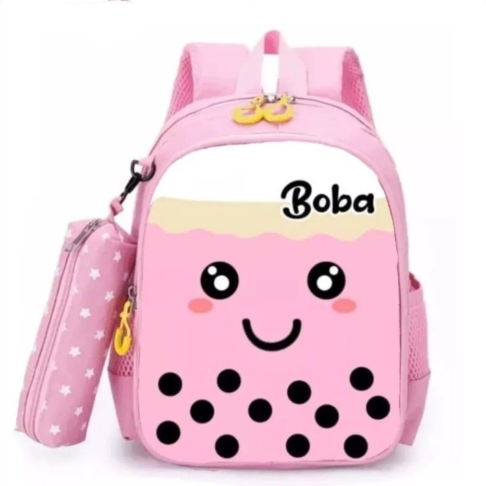 [COD] Tas Ransel Anak-Anak Perempuan Fashion Keren Ransel Kartun Boba /  Ransel Sekolah Anak  Lucu / Tas Ransel Boba anak perempuan wanita kecil karakter / Tas Mungil Anak TK SD