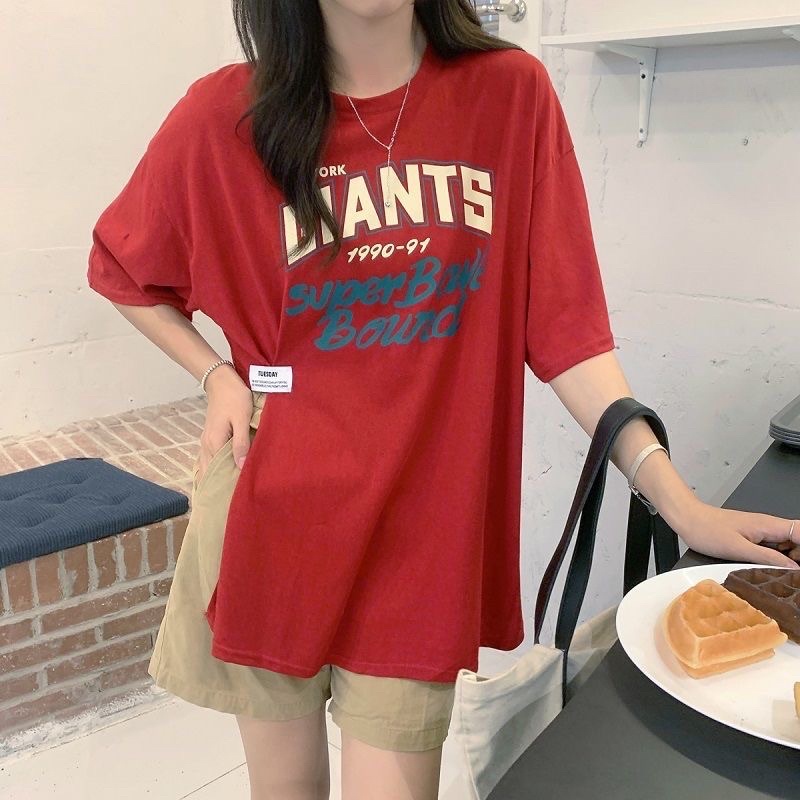 T-shirt korean/T-shirt merah/T-shirt putih/T-shirt kasual/ kaos oversize/kaos