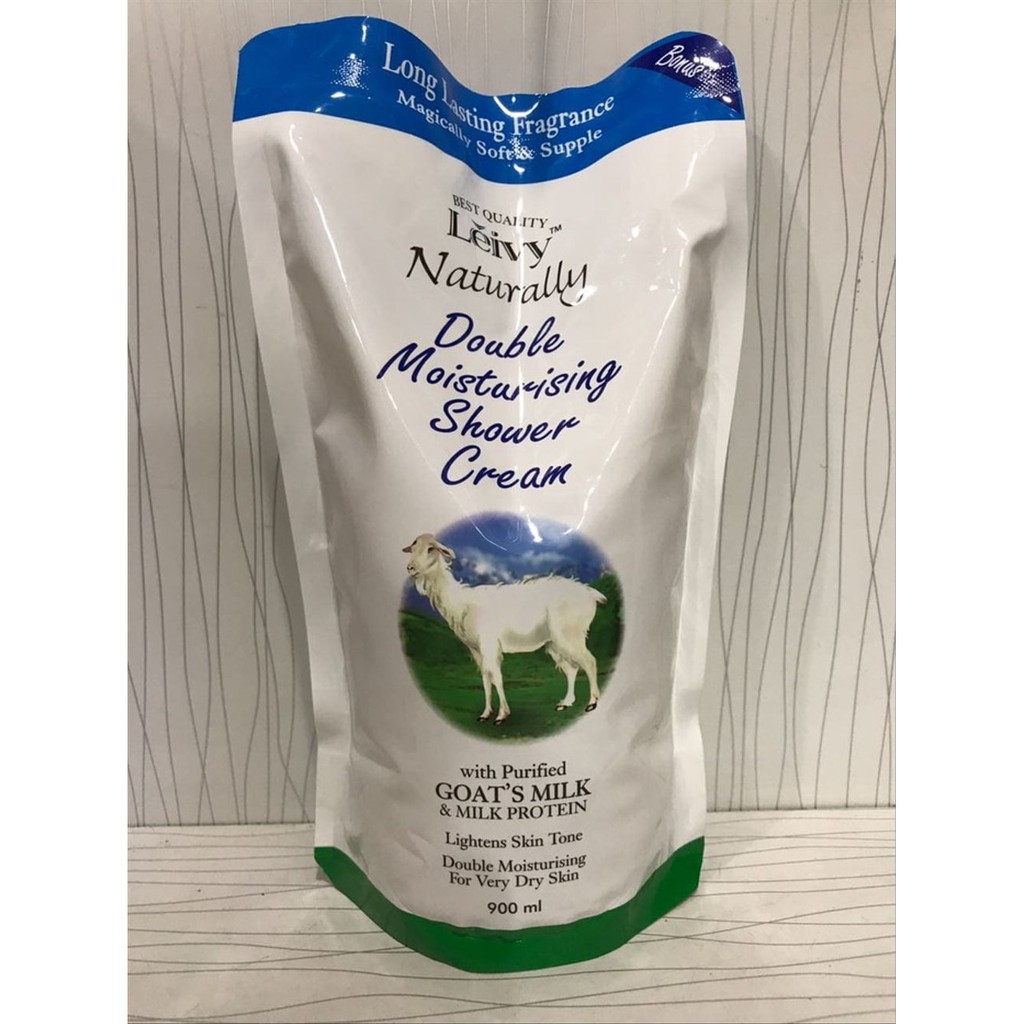 Leivy Shower Cream Goat Milk Refill 900ml