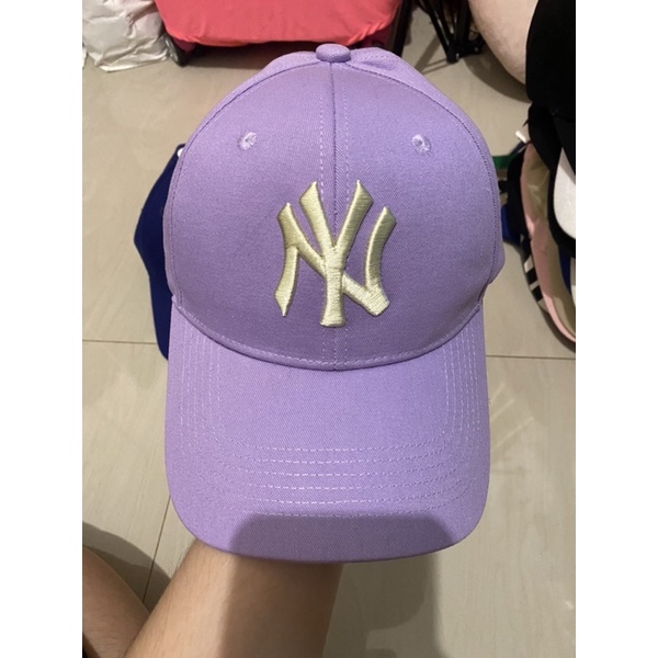 Topi MLB Ungu Lilac