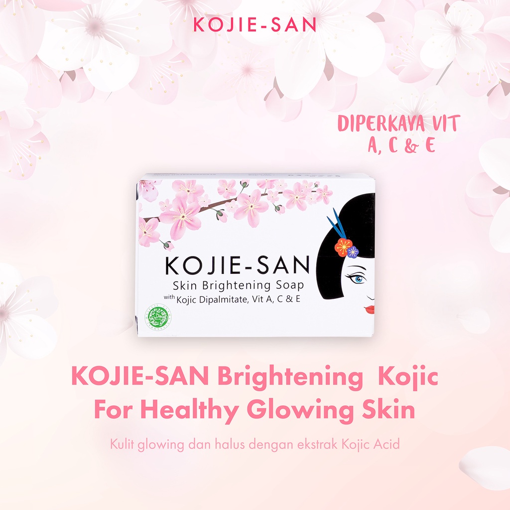 new KOJIE SAN BRIGHTENING SOAP | GOAT MILK | NIACI KOJIC SABUN BATANG 65 gr - Sabun Mandi Batangan 65gr BPOM