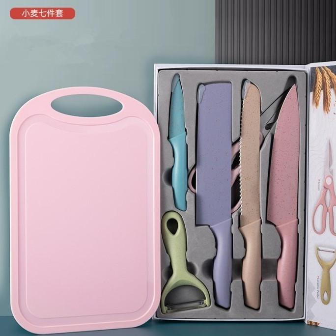 Sale Pisau Set Dapur Anti Karat Evcrierh Gratis Talenan - Paling Dicari