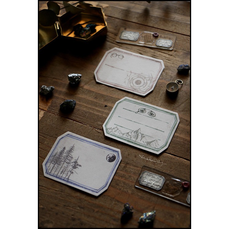 Lin Chia Ning Vintage Eyes Note Paper Set 30 Pcs