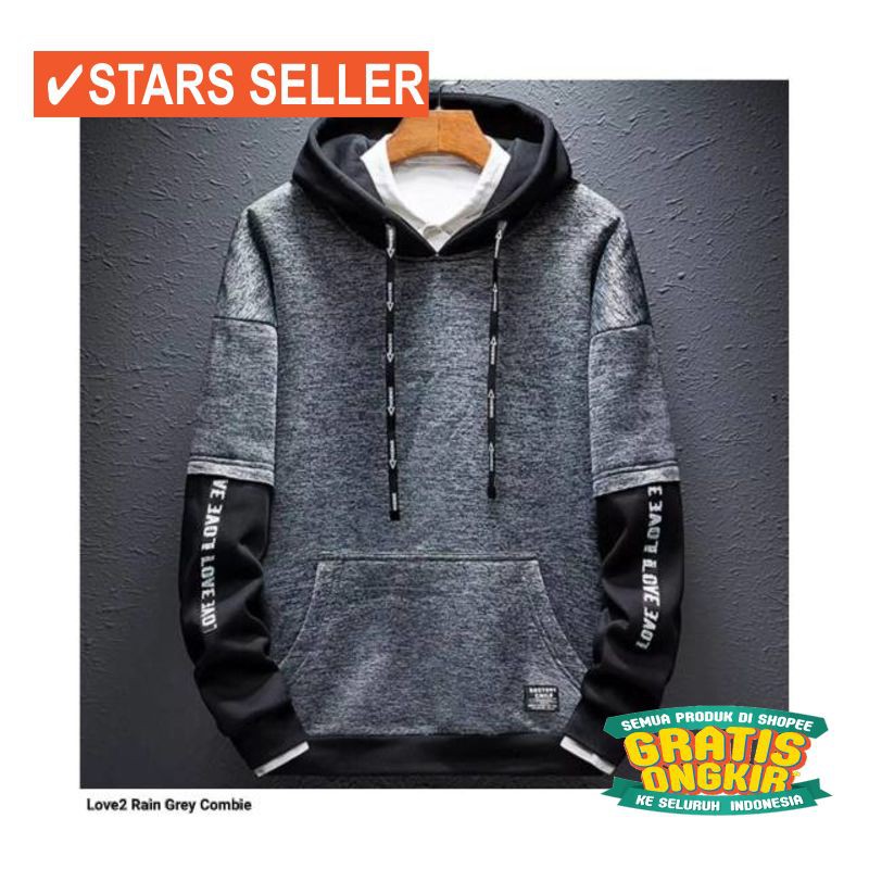 JAKET TERBARU PRIA WANITA FLACEE  BB BM DC / LOVE RAIN SWEATER