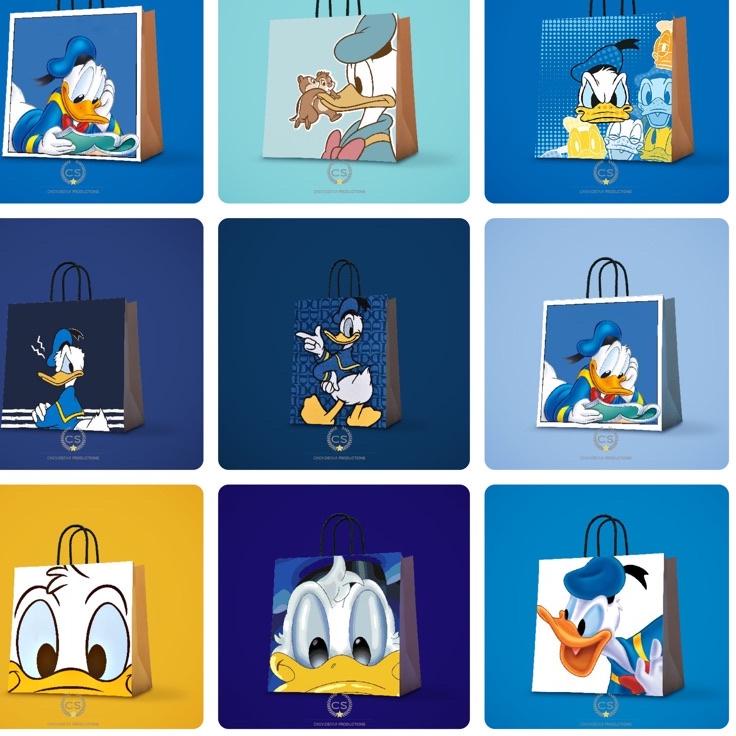 

[KODE PRODUK SZ70K4051] paperbag donald duck/goodie bag donald/tas kertas