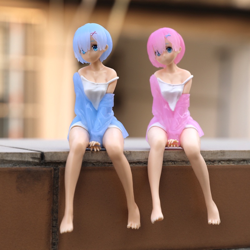 Action Figure Anime Perempuan Cantik Piyama Ramrem Untuk Dekorasi Interior Mobil