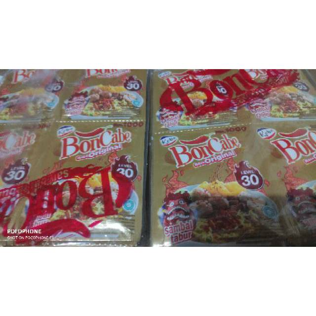 

BONCABE Sambal Tabur Level 30 1 pak berisi 24 bungkus/sachet