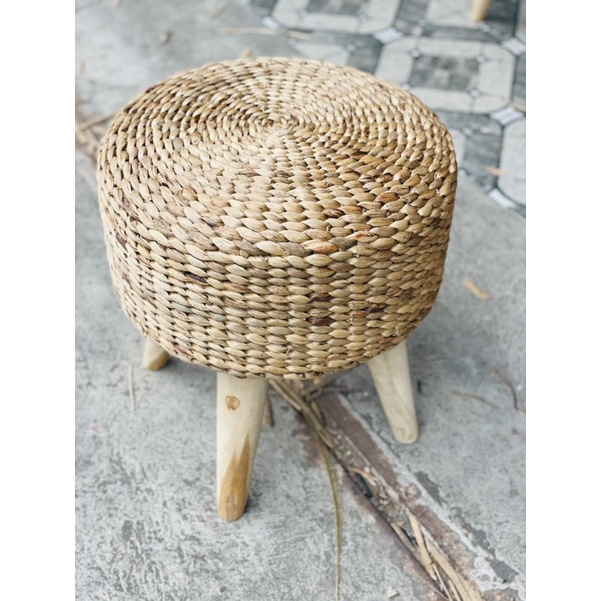 kursi stools Enceng gondok diameter 40cm