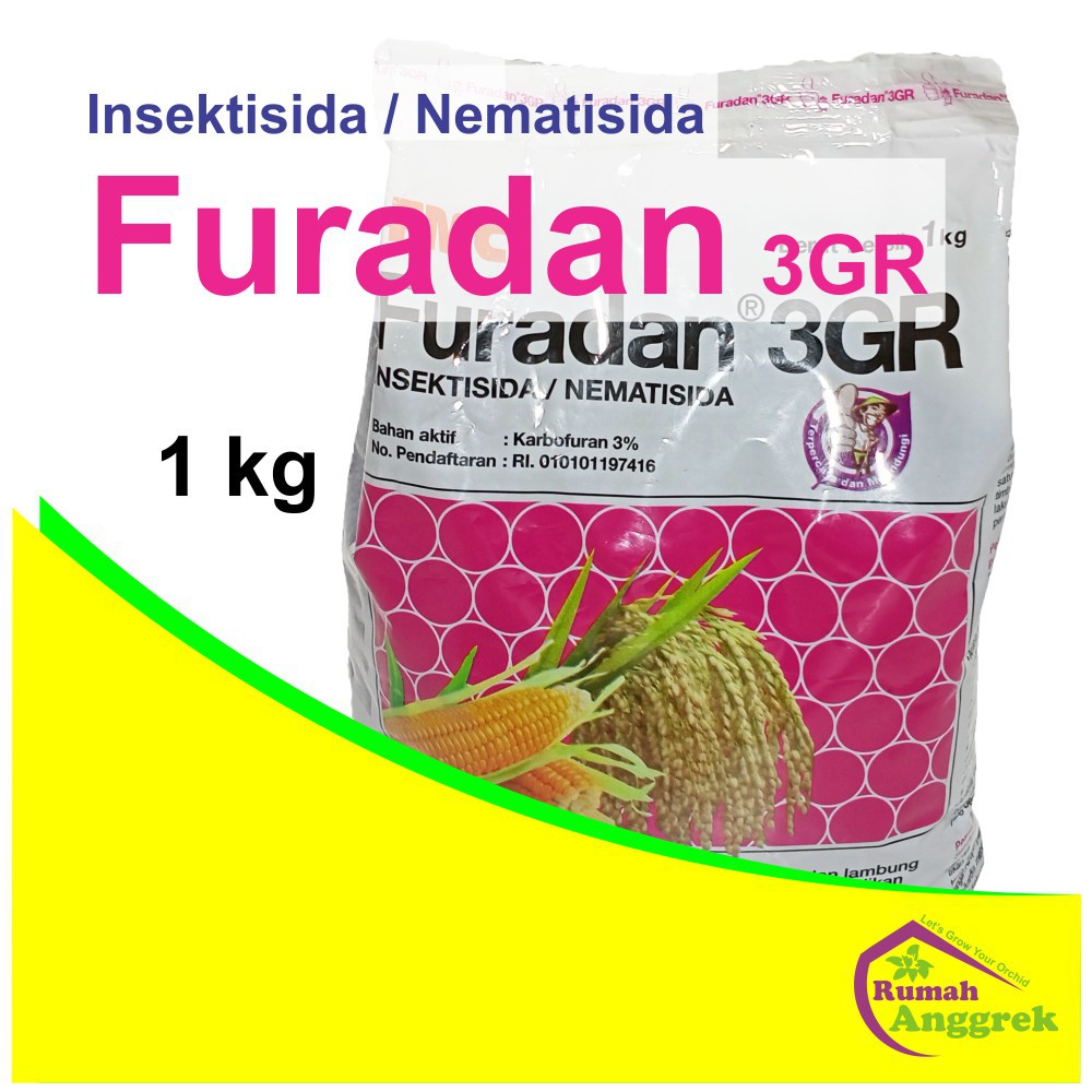 Nematisida Furadan 3 GR 1 Kg Insektisida obat hama tanaman cacing anggrek insek insektisida tanaman