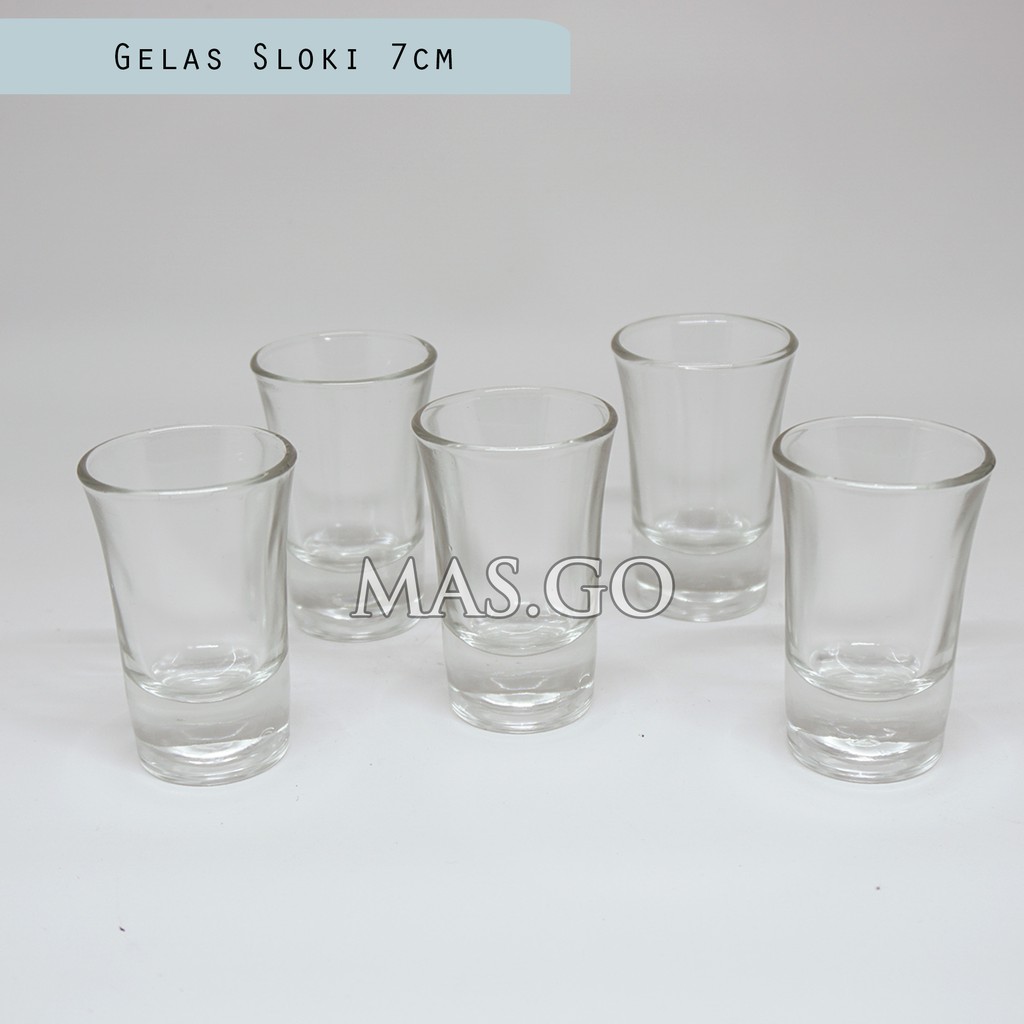 Lusinan Gelas Sloki Tinggi Shot Glass Gelas Wine Gelas Mini Gelas Souvenir Cantik Versi 2