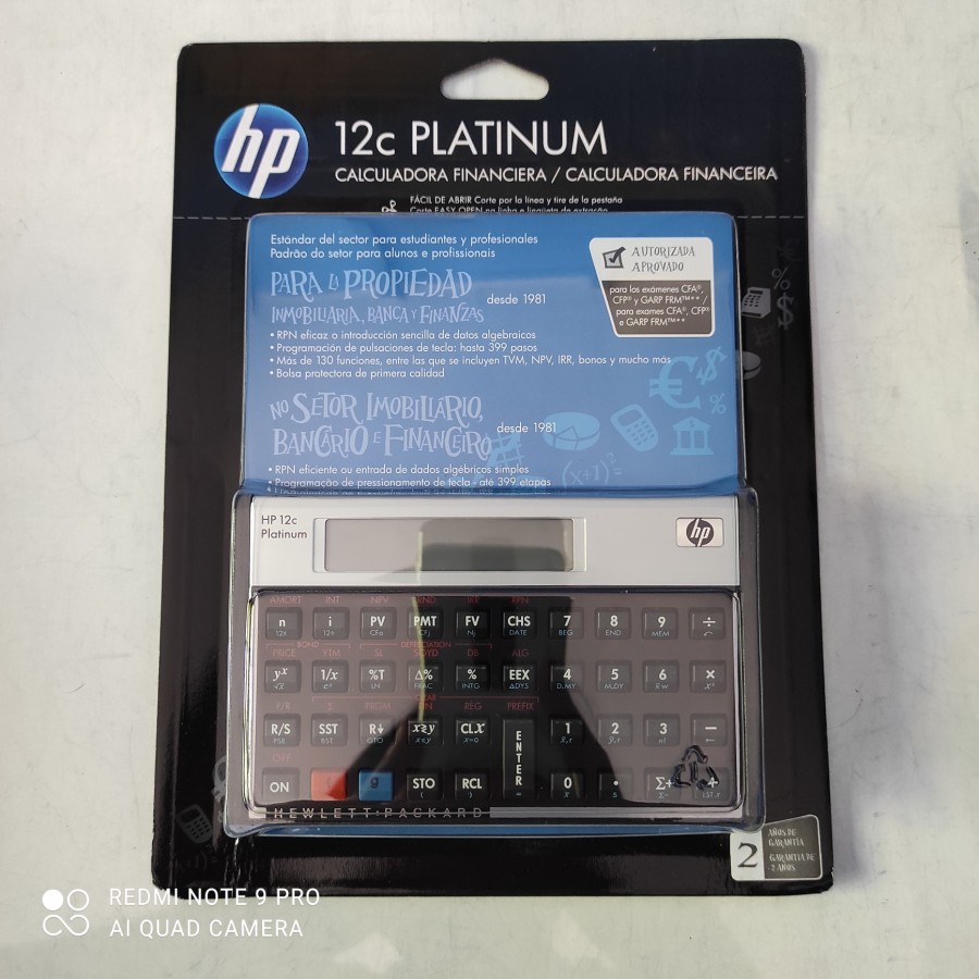 

Kalkulator Hewlett Packard HP 12C 12 C HP12C Platinum Calculator