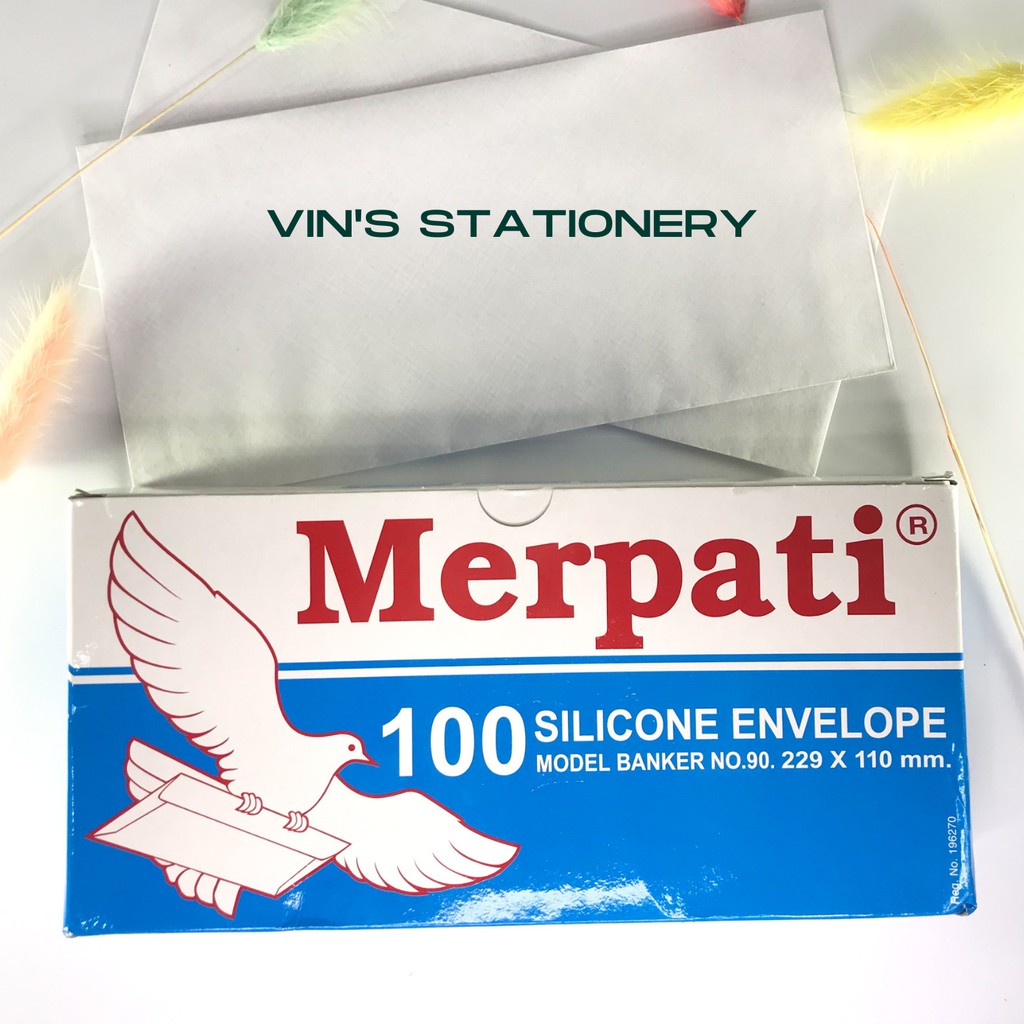 

ORIGINAL AMPLOP MERPATI DAN PAPERLINE MODEL BANKER NO.90 PER BOX